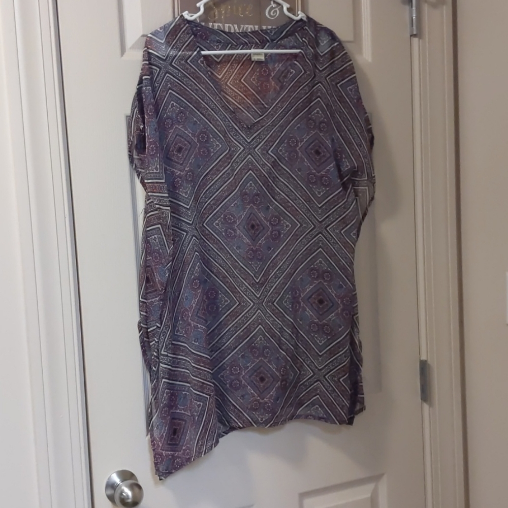 O'Neil small tunic sheer top